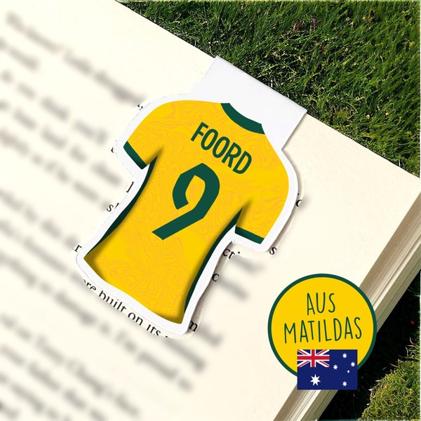 Australia Matildas inspired Magnetic Bookmark | Book gift | Soccer Gift | Football Gift | Matildas | Foord Arnold Fowler Catley Kerr
