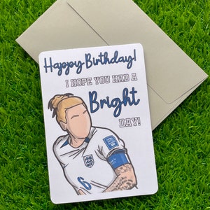 Carte de voeux A6 | Passez une belle journée | Joyeux anniversaire | carte d'anniversaire | Millie Bright | Football féminin | Super Ligue féminine | Chelsea