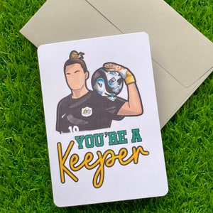 Carte de voeux A6 | Vous êtes gardien | carte de voeux de partenaire d'épouse de Zazzle.be Liste d'envies Vous avez des idées ? Mackenzie Arnold | Football féminin | Mathilde | West Ham | WSL