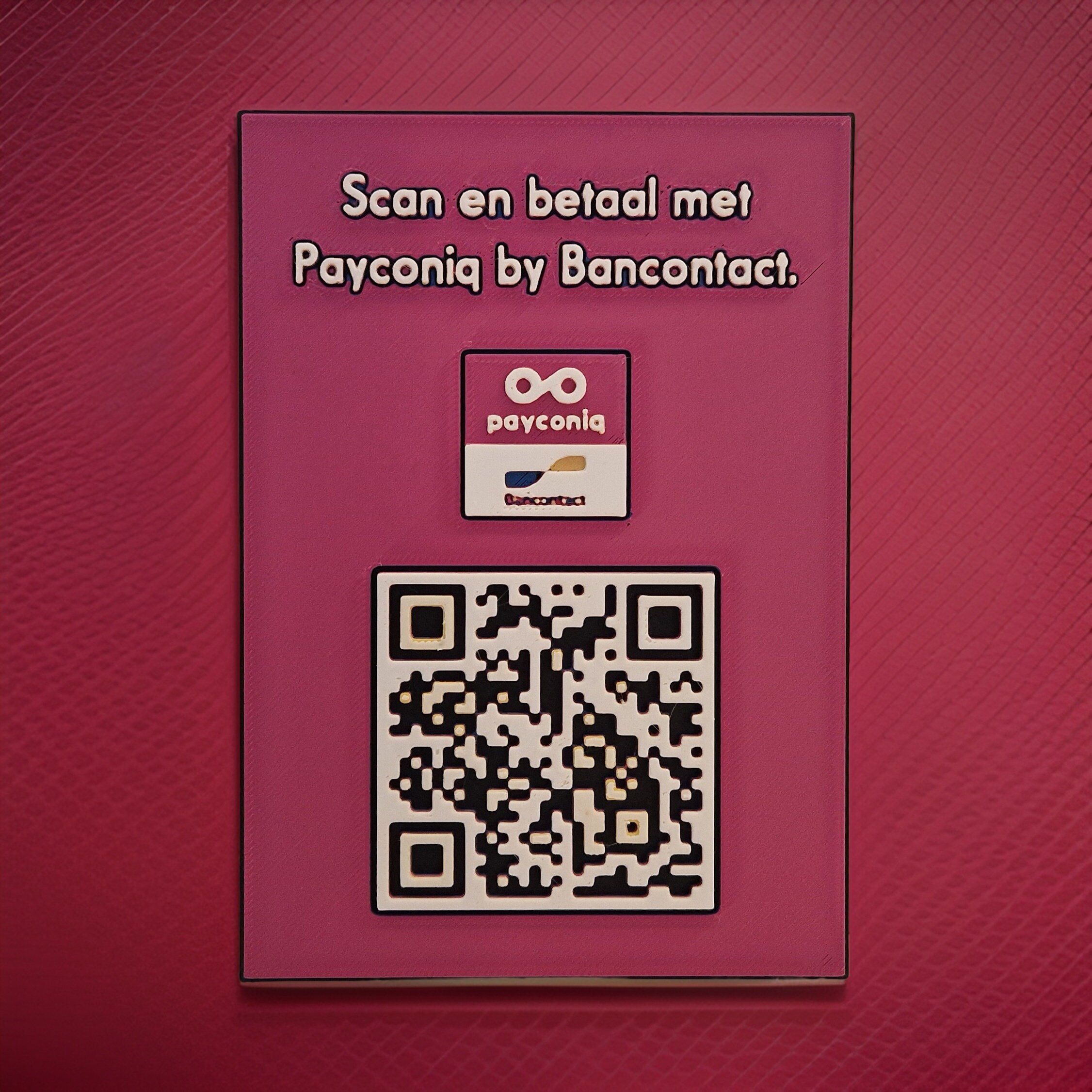 Payconiq QR-Code - 3D Printed