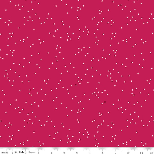 Blossom in Color Cranberry by Christopher Thompson & Riley Blake Designs C715-CRANBERRY, 1/2 yard increments