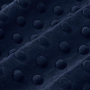 Navy Cuddle Minky Dimple Dot Fabric by Shannon Fabrics