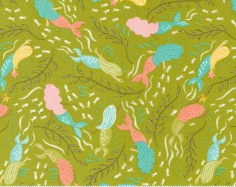 The Sea & Me Mermaid Dance Kelp by Stacy Iest Hsu for Moda Fabrics 20792 16, 1/2 yard increments