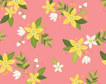 Grove Main Grapefruit by Jill Finley for Riley Blake Designs C10140-GRAPEFRUIT, 1/2 yard increments