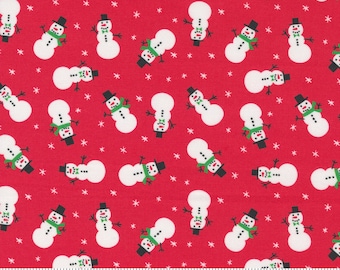 Holiday Essentials Christmas Berry Snowmen by Stacy Iest Hsu and Moda Fabrics 20741 13, 1/2 yard increments