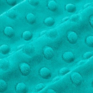 Teal Cuddle Minky Dimple Dot Fabric by Shannon Fabrics