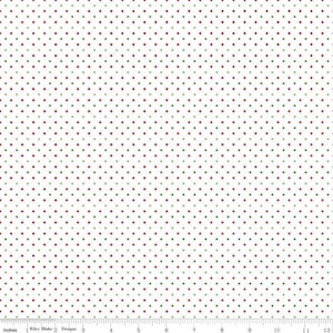 Swiss Dot On White Christmas, C660-CHRISTMAS