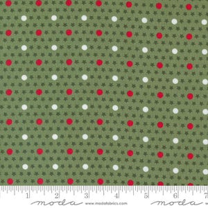 Starberry Polka Dot Stars Blender Green by Corey Yoder of Moda Fabrics Fabric Yardage 29186 13, 1/2 yard increments