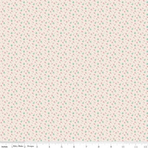 Berry & Sage Wildflowers Latte by Lori Holt for Riley Blake Fabrics C17400-LATTE, 1/2 yard increments