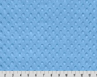 Sky Cuddle Minky Dimple Dot Fabric by Shannon Fabrics