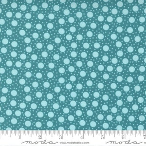 Picnic Pop Fizz Dots Totally Turquoise by Me and My Sister Designs for Moda Fabrics 22437 14, 1/2 yard increments