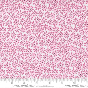 Picnic Pop Doodle Flowers Popping Pink by Me and My Sister Designs for Moda Fabrics 22438 25, 1/2 yard increments
