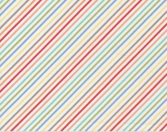 Emma Stripe Porcelain by Sherri and Chelsi for Moda Fabrics 37636 11, 1/2 yard increments