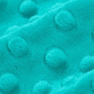 Teal Cuddle Minky Dimple Dot Fabric by Shannon Fabrics
