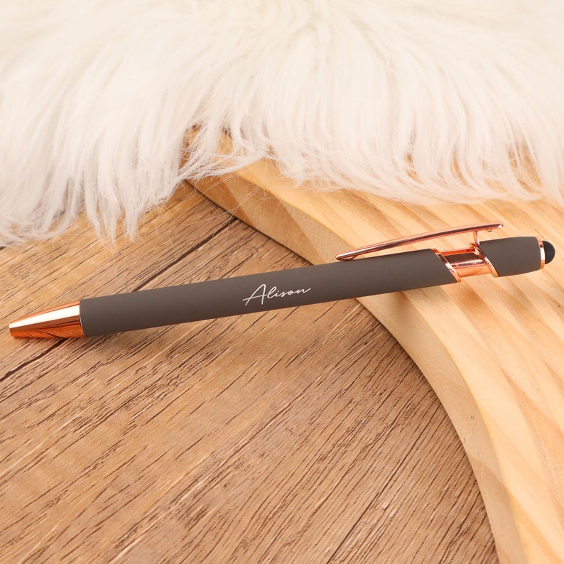 Engraved Custom Pens, Stylus Pen, Wedding Favour Gift, Metal Pens With