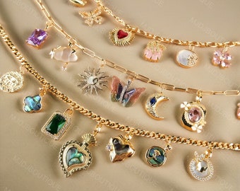 Choose Your Gold Charm Bracelet, Customizable Charm Bracelet, Choose Your Jewelry, Bracelet For Women, Gifted Charm Bracelet, Friend Gift