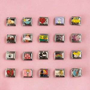 Customizable Italian Charm Bracelet, Italian Jewelry, Silver Stainless Steel Charms, Mystery Vintage Italian Charms, Gift For Family