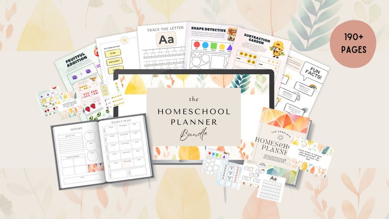 Ultimate Homeschool Planner and Worksheets image 1