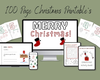 Printable Christmas Worksheets 100 pages!
