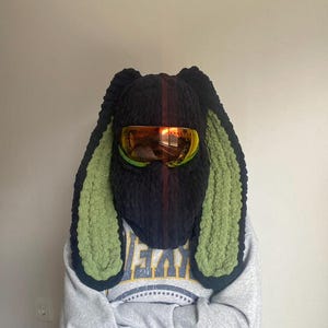 Black&Green Balaclava,Unisex ski helmet cover,Snowboard mask,Ski Mask,Custom Balaclava, Personalized Gift, Animal balaclava