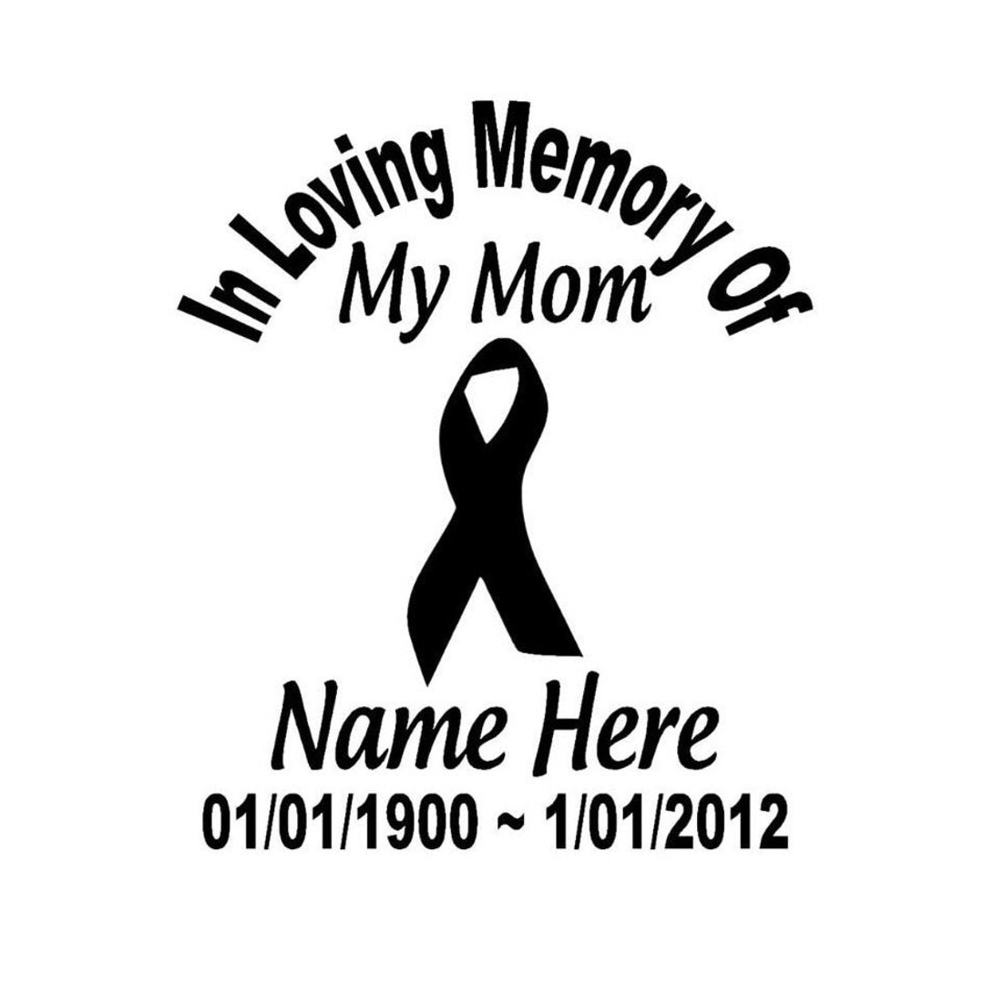 In Loving Memory of Decal Vinyl Decal Custom Vinyl Car Decal Personalized Decal Car Truck Decal