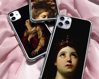 Caravaggio Barock Handyhülle: Renaissance Art, klare TPU Gelhülle für iPhone, Samsung, Pixel