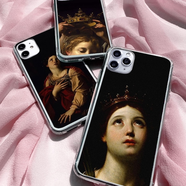 Funda de teléfono Caravaggio Barroco: Arte renacentista, cubierta de gel TPU transparente para iPhone, Samsung y Pixel