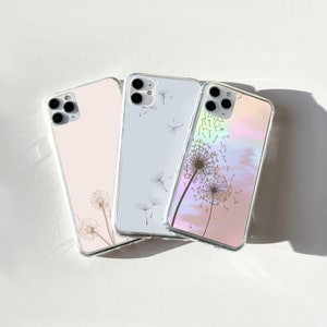 Dandelion Phone Case Blooms Cover Gärtner Geschenk Case für iPhone 16 15Pro 14 13 12 11 Pixel 9 8 7A Samsung S25 S24fe S24Ultra S23fe S22 A26
