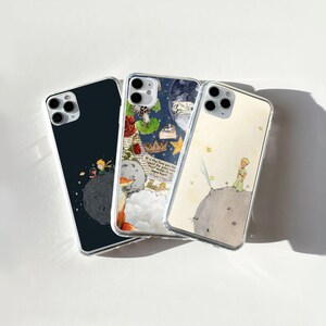 Coque de téléphone Le Petit Prince Housse de livre d'histoires classique pour iPhone 16 15Pro 14 13 12 11 Pixel 9 8 7A 6 Samsung S25 S24fe S24Ultra S23fe A26 A16 A36