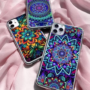 Mandala Phone Case: Clear Meditative Balance Cover for iPhone, Samsung, Pixel