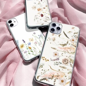 Custodia per telefono Spring Custodia minimalista Blossom Cover per iPhone 16 15Pro 14 13 12 11 Pixel 9 8 7A 6A Samsung S24Ultra S23fe S22 A54 A34