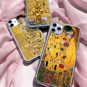 Gustav Klimt Handyhülle Kunstliebhaber Cover Modernismus Portrait Case für iPhone 16Pro 15 14 13 12 11 Pixel 9 8 7 Samsung S25 S24fe S23fe A26 A36