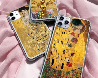 Gustav Klimt Art Phone Case: Modernist Portrait Cover für iPhone, Samsung, Pixel