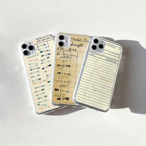 Carte de bibliothèque, coque de téléphone des années 90, amoureux des livres, couverture cadeau, étui pour iPhone 16 15 14 13 12 11 Pixel 9 8 7 Samsung S25 Ultra S24fe S23fe A26