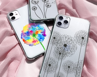 Dandelion Phone Case: Clear Spring Bloom Cover for iPhone, Samsung, Pixel