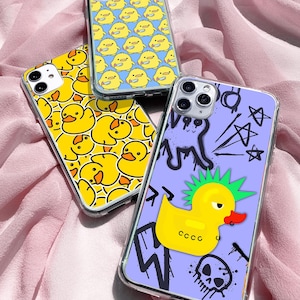 Rubber Duck Phone Case Toy Cover Duckling Case for iPhone 16 Pro 15 14 13 12 11 Pixel 9 Pro 8 7 6 Samsung S25 S24 FE S23 S22 S21 A26 A36