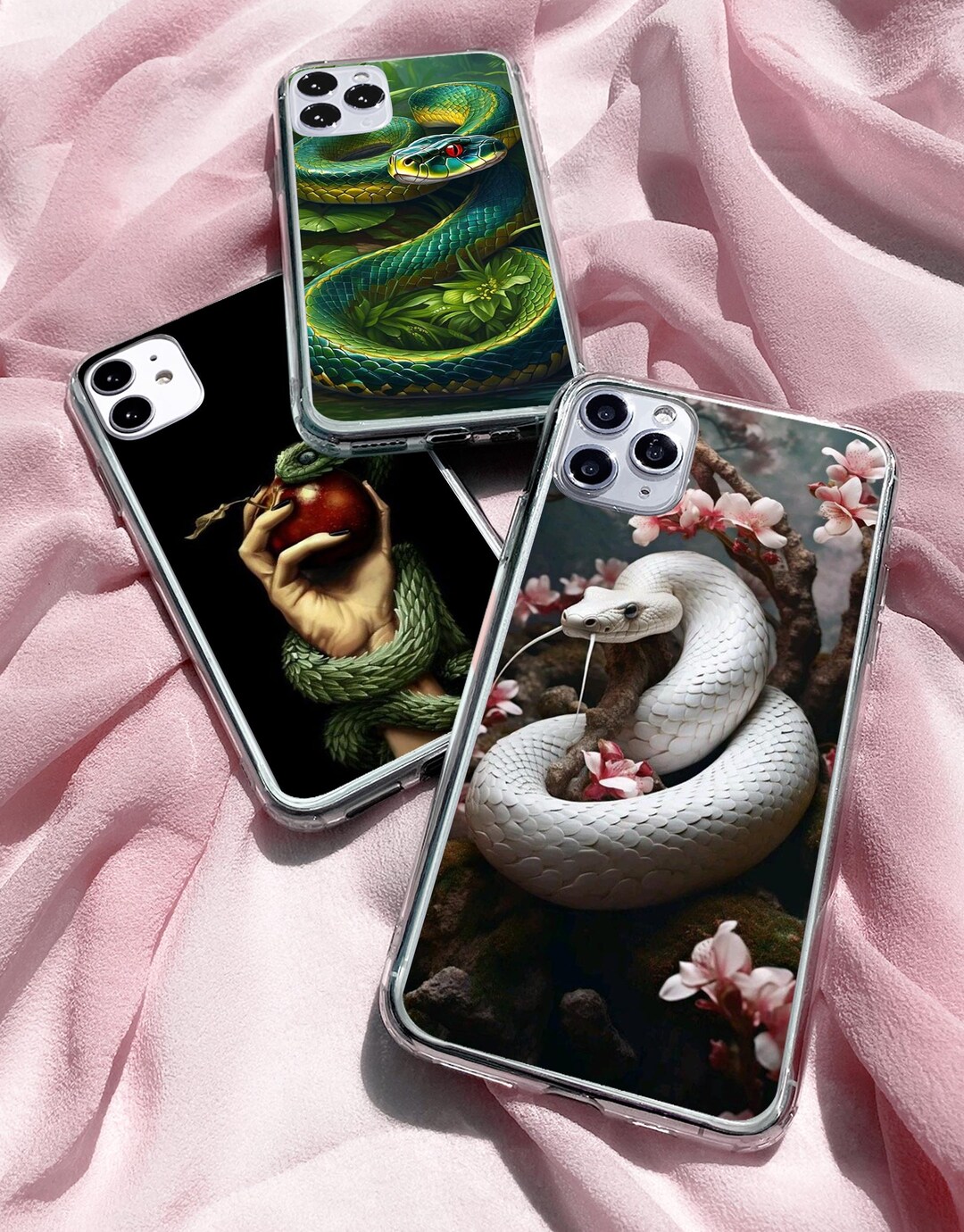 Snake Phone Case Python Case Viper Cover for iPhone 16pro 15pro 14pro ...