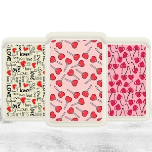 Monedero magnético con forma de corazón y diseño de corazones, compatible con iPhone 16, iPhone 15, iPhone 14, 13 SE, Pro Max Plus