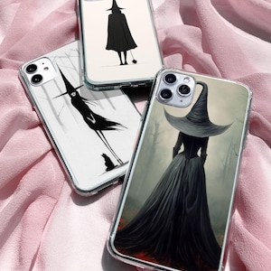 Hexe Handyhülle Sorcery Cover Heidentum Fall Schwarze Katze Cover für iPhone 16 15Pro 14 13 12 11 Pixel 9 8 7A 6A Samsung S24fe S23fe S22 A54