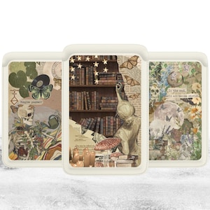 Book Lover Bookscrap Magsafe ウォレット、iPhone 15、iPhone 14、iPhone 13 SE Pro Max Plus 対応の磁気スケルトンウォレット