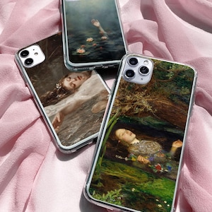 Custodia per telefono Ophelia Shakespeare Hamlet Cover Custodia per amanti dei libri per iPhone 16 15 14 13 12 Samsung S25 S24Ultra S23FE A16 Pixel 9Pro XL 8A 8Pro