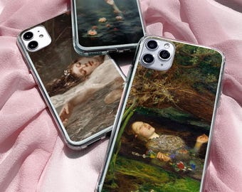 Funda para móvil Ofelia Hamlet: Funda de regalo para amantes de los libros de Shakespeare para iPhone, Samsung, Pixel
