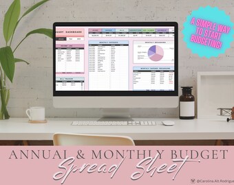 Simple Monthly/Annual Budget Spreadsheet