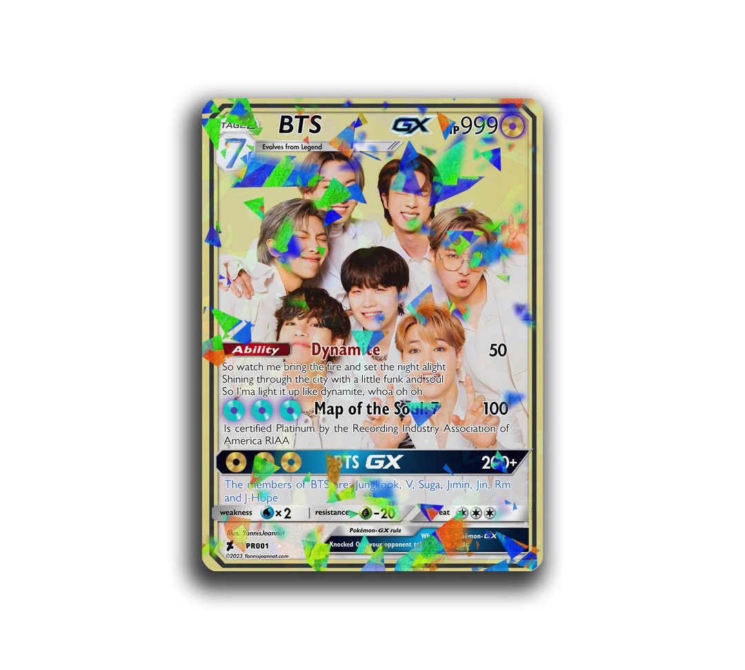 BTS Special Holographic Trading Card Etsy
