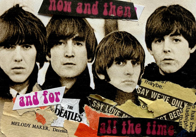 The Beatles Now and Then White - Etsy
