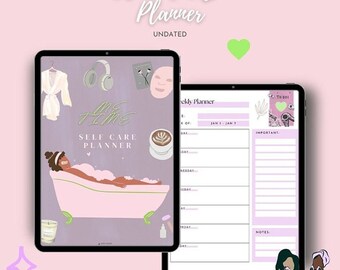 THAT GIRL Beginners Digital Planner 2024| Undated | iPad Planner | GoodNotes Planner | Self Care | Daily, Weekly, Monthly Planner
