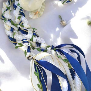 Handfasting Schnur. Blaue Handfasting Schnur. Keltische Makramee-Schnur. Traditionelle Keltische. Goldene Handfasting Schnur Grün Weiß. Geschenke Braut