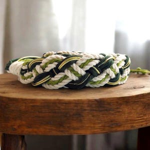 Celtic Handfasting Cord.Handfasting Cord gold.Irish Tradition.Celtic ceremony.Green Handfast.Hand fasting.Beige Handfasting Cord