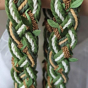 Personalized Celtic Handfasting Cord, Knot Charms, Irish Wedding Ceremony