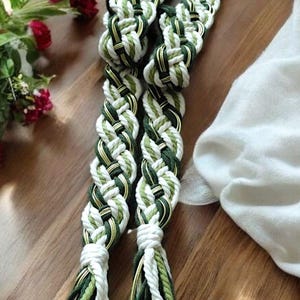 Celtic Handfasting Cord. Pagan Wedding Handfasting Cord. Traditional Wedding Rope Knot. Wedding Handtying Cord Handfasting Green